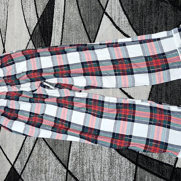 VICTORIA SECRET 2018 STRIPED GOLD SHINE PLAID LOUNGE SLEEPWEAR PANTS - Picture 7 of 10